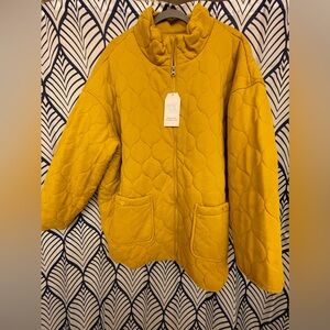 Quilted Heavy Jacket…Mustard Color 2X